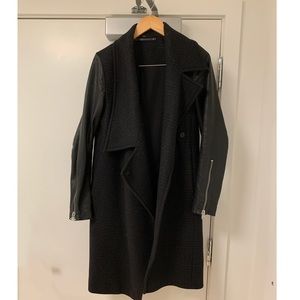 All Saint Black Pea Jacket